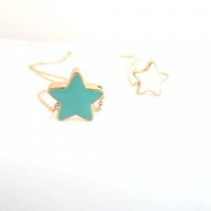 White Star Necklace, Dainty Star Necklace, Tiny..