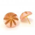 Pink Gold Margarita Earrings, Post Earrings,..