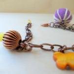 Colorful Charm Bracelet, Copper Chain Bracelet,..